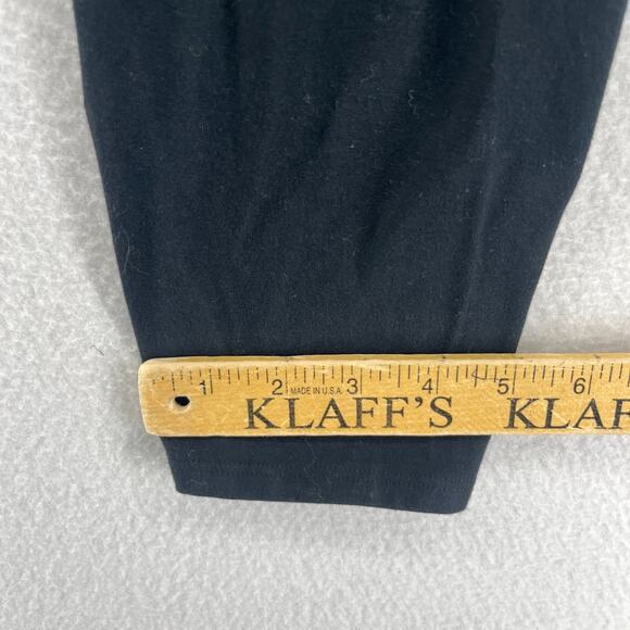 EILEEN FISHER Leggings S Organic Cotton Stretch Jersey Pull On Black USA - Picture 13 of 14